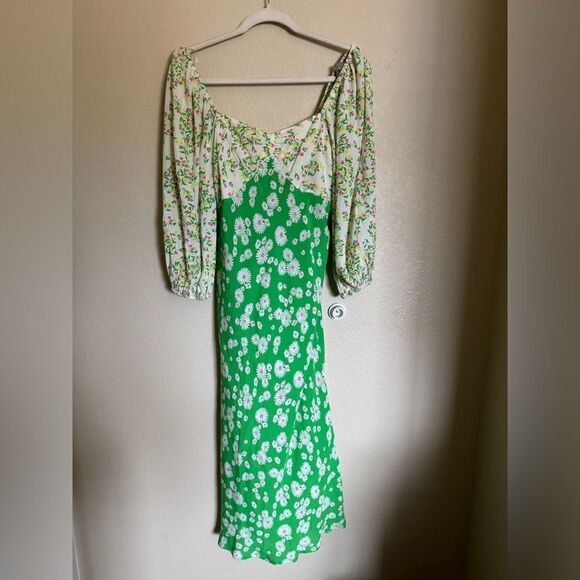 RIXO x TARGET Daisy‎ Long Sleeve Swing Dress (limited edition) Sz 8 Green - Picture 3 of 8